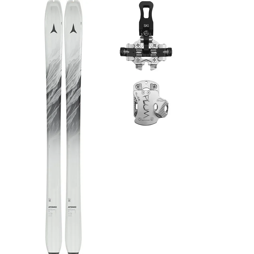ATOMIC Backland 95 /whiteout black + Fix PLUM Guide 12 /gris