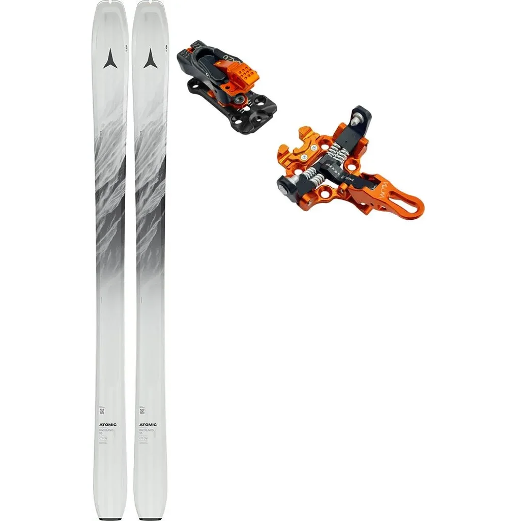 ATOMIC Backland 95 /whiteout black + Fix PLUM Oazo 8 /orange