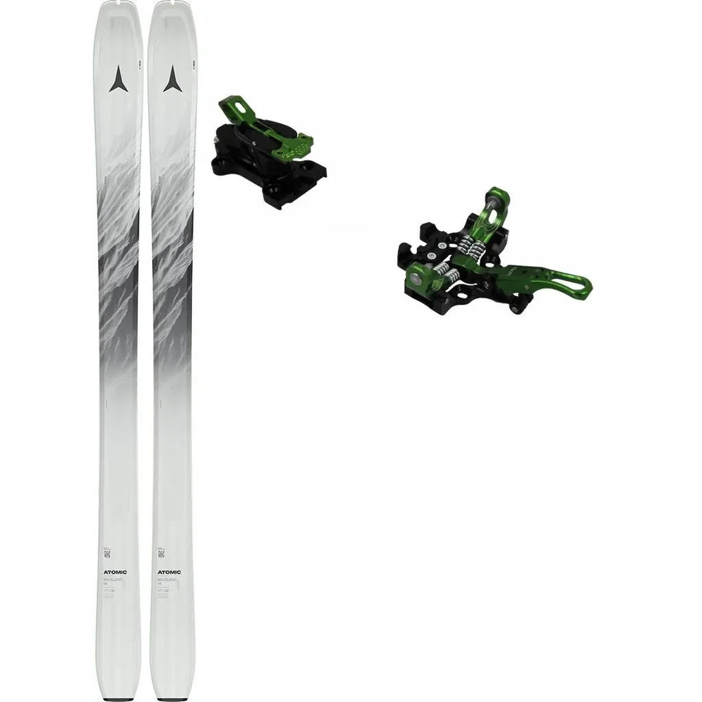ATOMIC Backland 95 /whiteout noir + Fix PLUM Serak 8 /vert