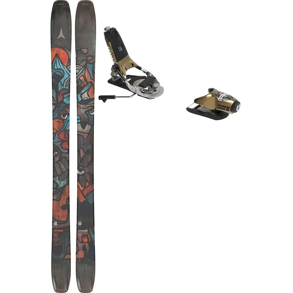 ATOMIC Bent 100 /multicolor + Fix LOOK Pivot 15 Gw Freins 105 /or