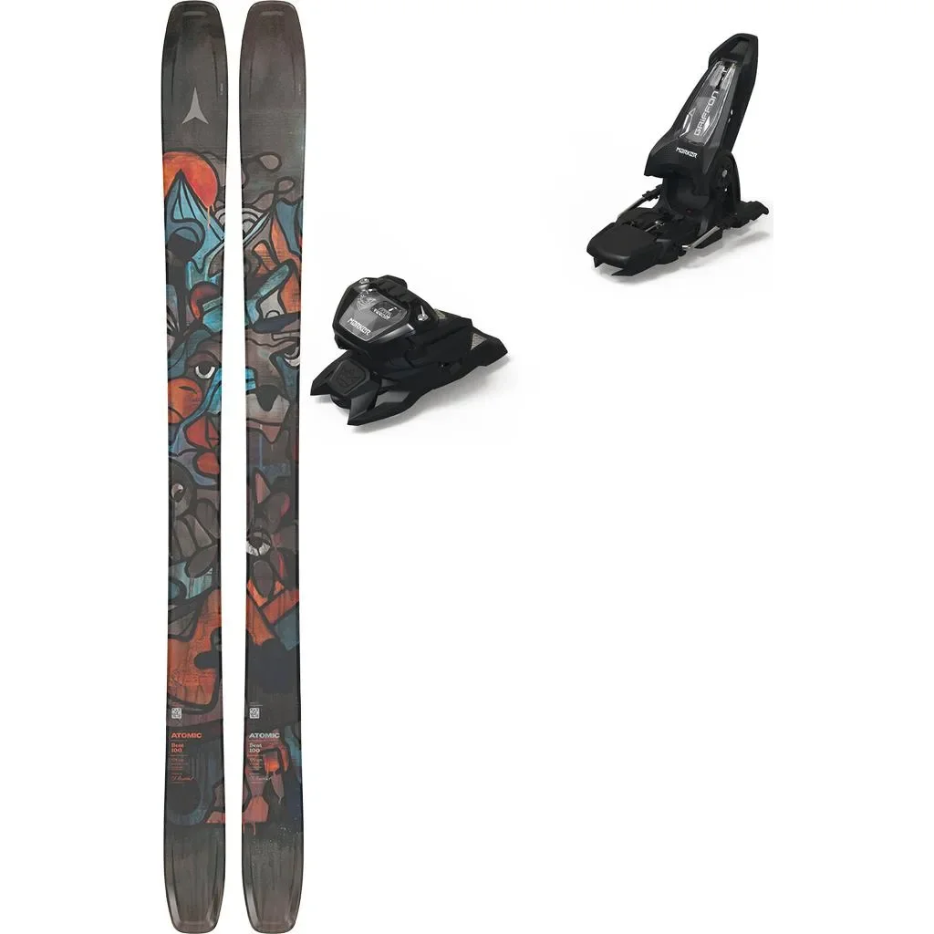 ATOMIC Bent 100 /multicolor + Fix MARKER Griffon 13 ID /black