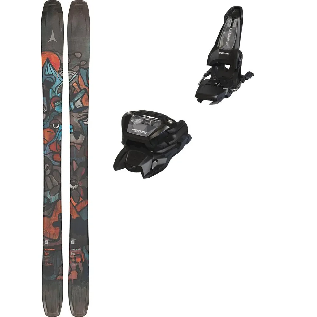 ATOMIC Bent 100 /multicolor + Fix MARKER Griffon 13 MN /black