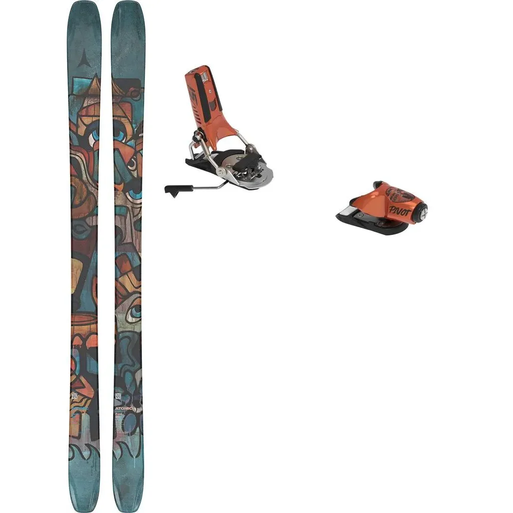 ATOMIC Bent 90 /multicolor + Fix LOOK Pivot 2.0 15 Gw Freins 95 /orange metal