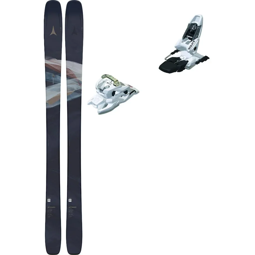 ATOMIC Maven 88 Cti W /deep ocean + Fix MARKER Squire 11 /blanc