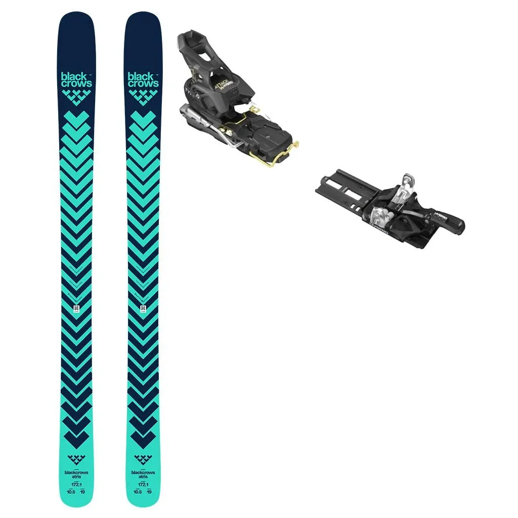 BLACK CROWS Atris /turquoise + Fix TYROLIA Attack Hybrid 14 Mn /frein 110mm