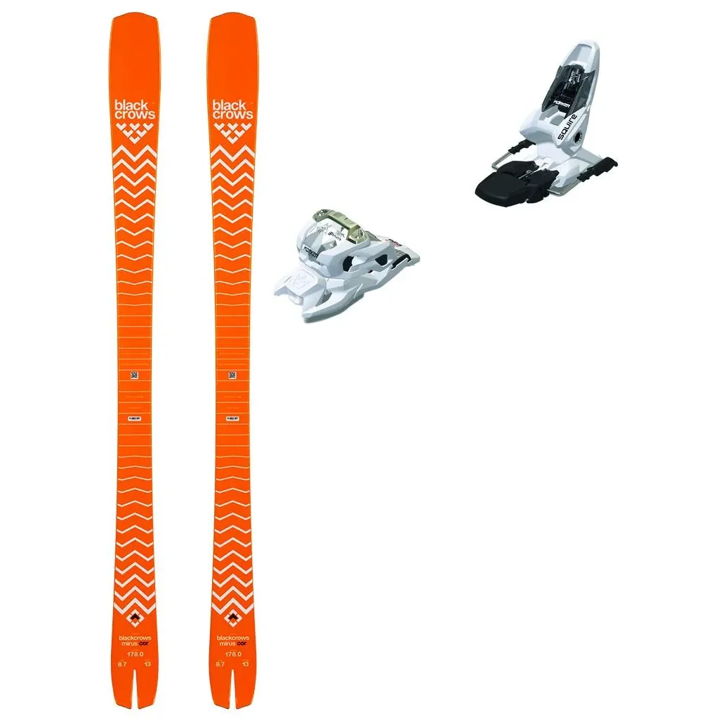 BLACK CROWS Mirus Cor /orange + Fix MARKER Squire 11 /blanc