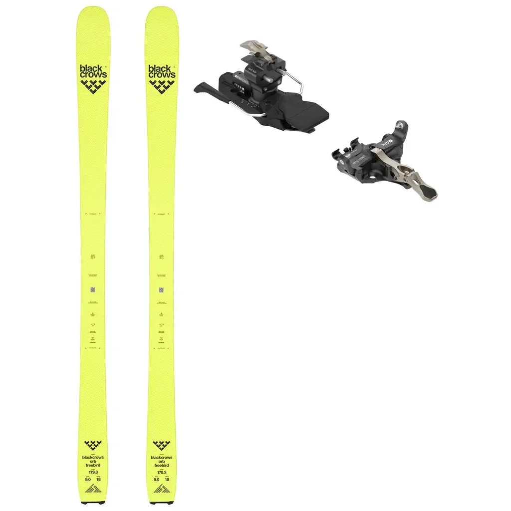 BLACK CROWS Orb Freebird /jaune + Fix ATK Crest 10 /freins 97 mm /foncé bronze