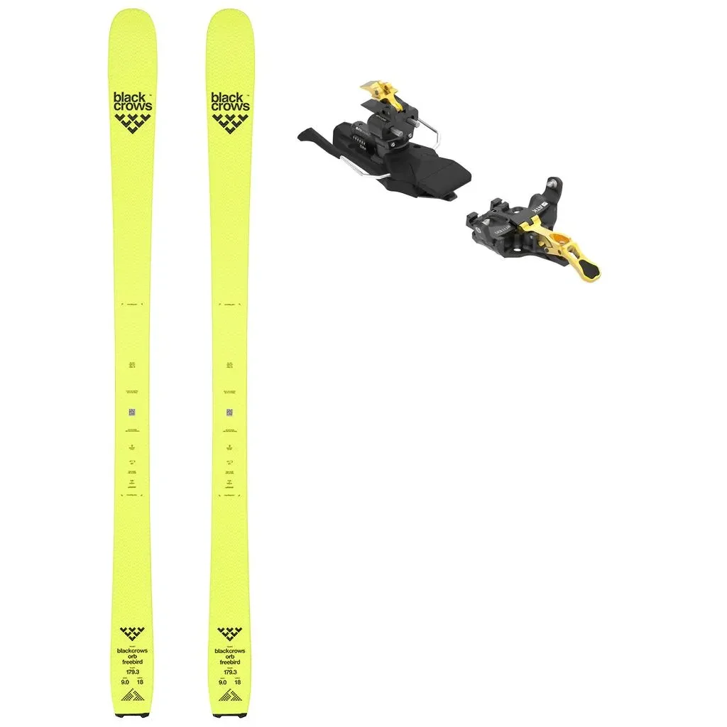 BLACK CROWS Orb Freebird /jaune + Fix ATK RT 11 Evo /freins 91 mm /or