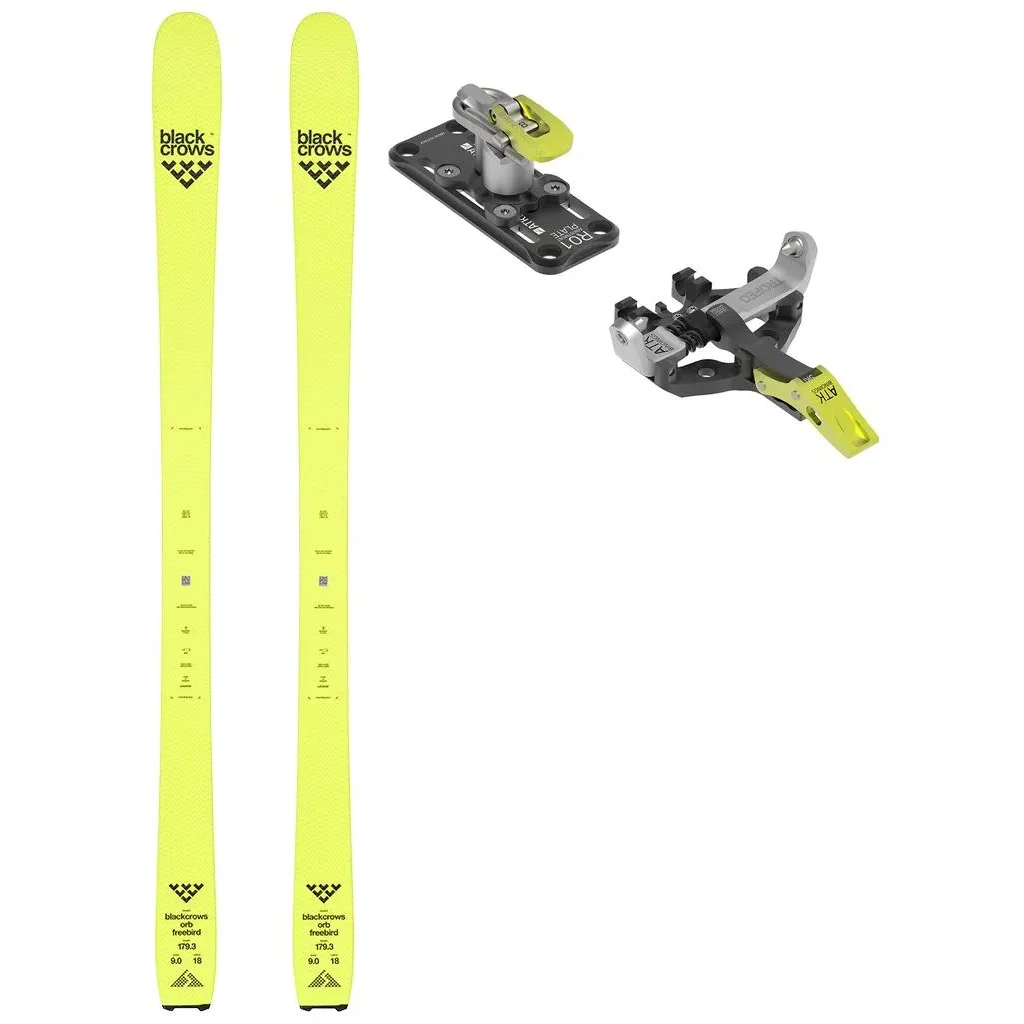 BLACK CROWS Orb Freebird /jaune + Fix ATK Trofeo 8 Plus