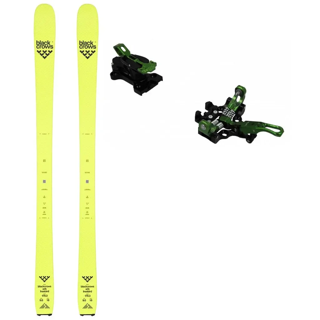 BLACK CROWS Orb Freebird /jaune + Fix PLUM Serak 8 /vert