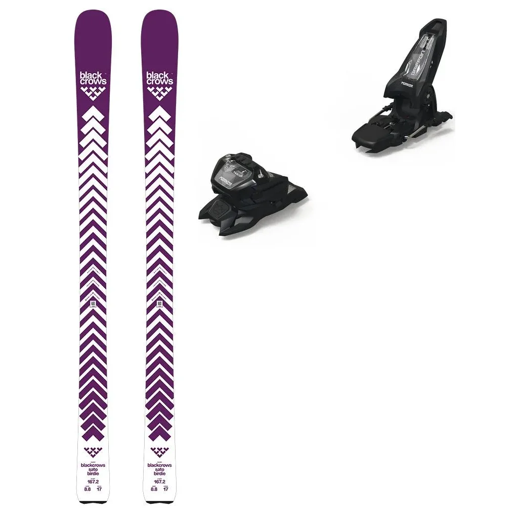 BLACK CROWS Sato Birdie /deep purple + Fix MARKER Griffon 13 ID /black