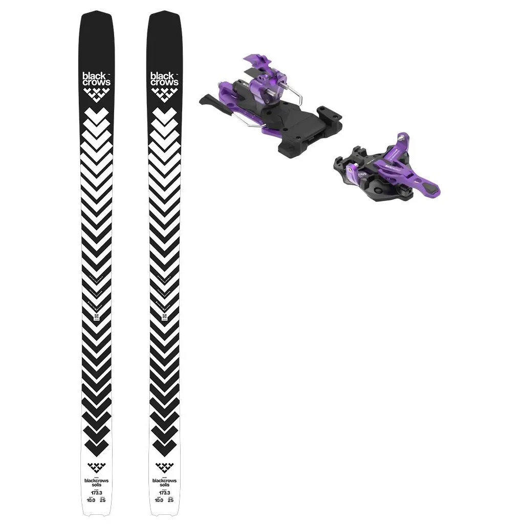 BLACK CROWS Solis /grey + Fix ATK Freeraider 15 Evo /Freins 102 mm /indigo