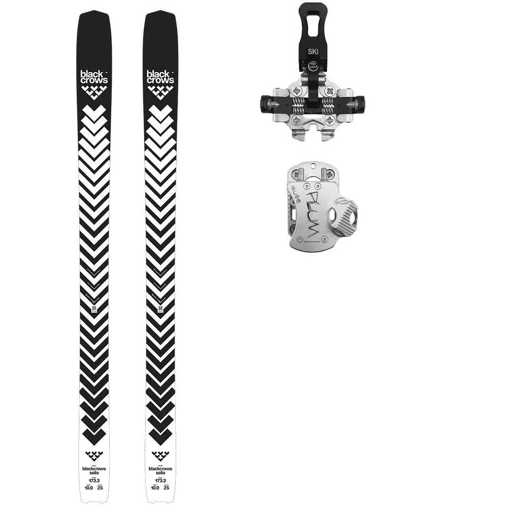 BLACK CROWS Solis /gris + Fix PLUM Guide 12 /gris