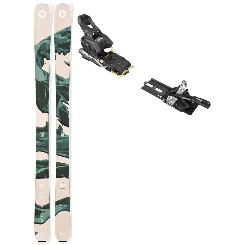 BLIZZARD Rustler 9 /sand vert + Fix TYROLIA Attack Hybrid 14 Mn /frein 110mm