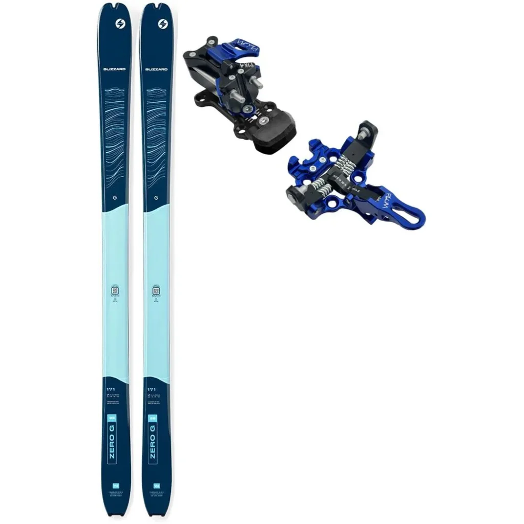 BLIZZARD Zero G 088 W /cold ice + Fix PLUM Pika /bleu