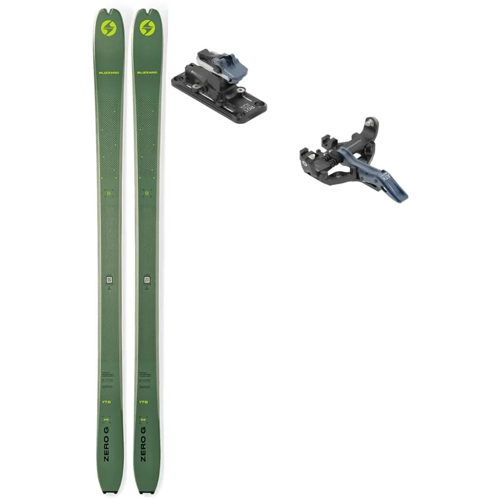 BLIZZARD Zero G 88 /green + Fix ATK Kuluar 12 Superlight /dark blue