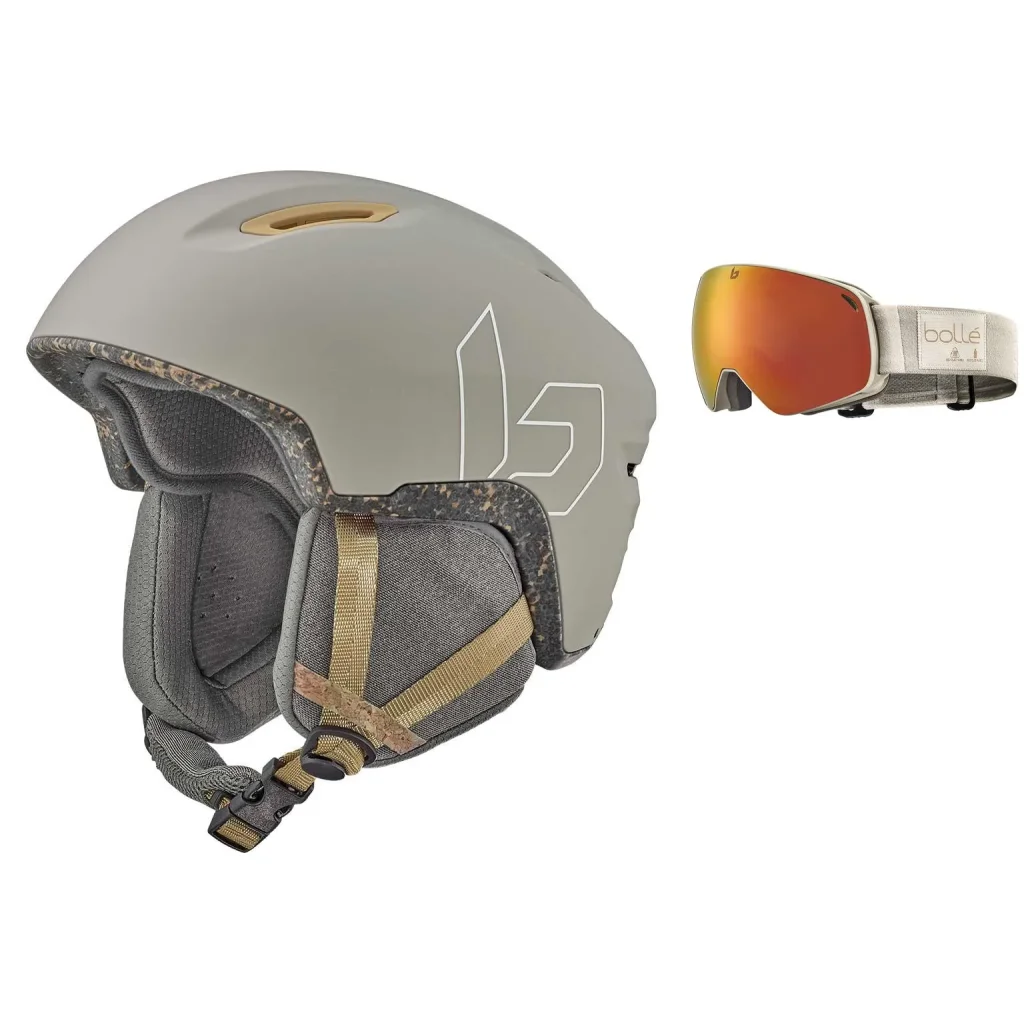 BOLLE Atmos /oatmeal matte + BOLLE Eco Torus M /oatmeal matte sunrise