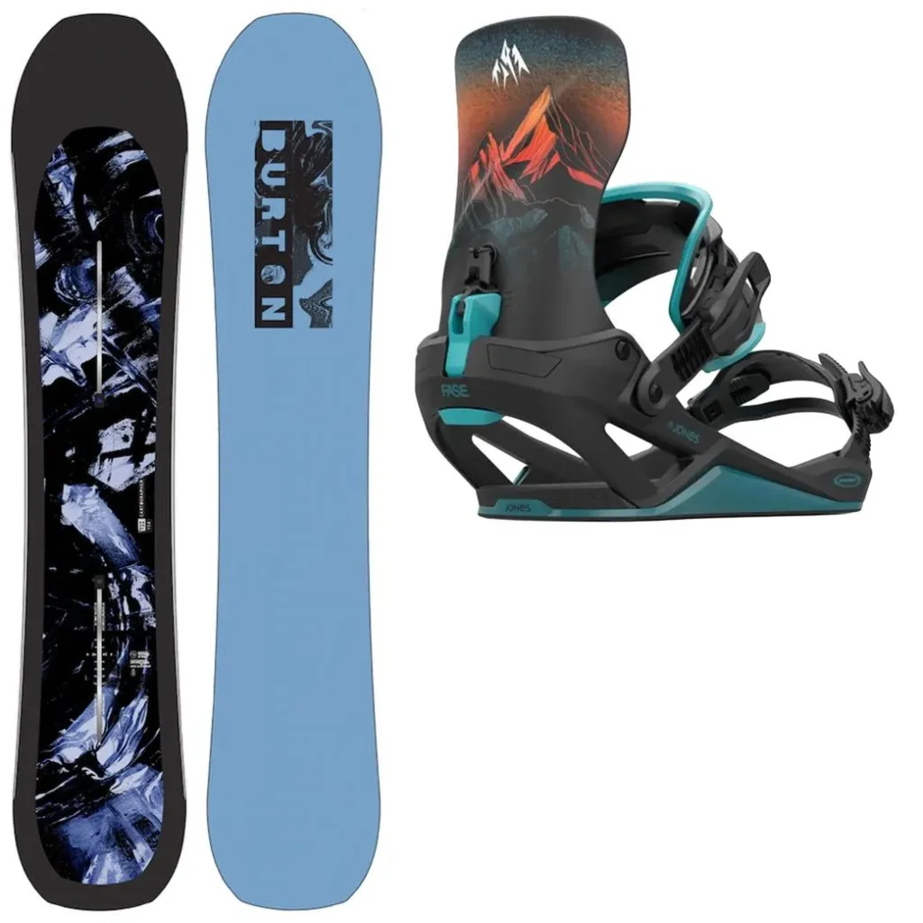 BURTON Cartographer + Fix JONES Mercury Fase Blue Art