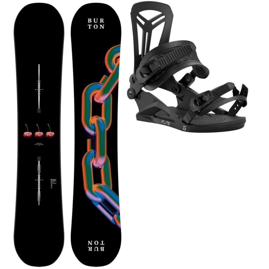 BURTON Cultivator Flat Top + Fix UNION Flite /noir