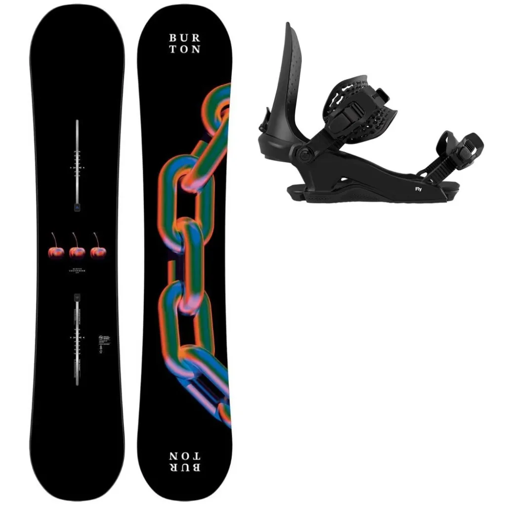 BURTON Cultivator Flat Top Wide + Fix BATALEON Fly Hw /black