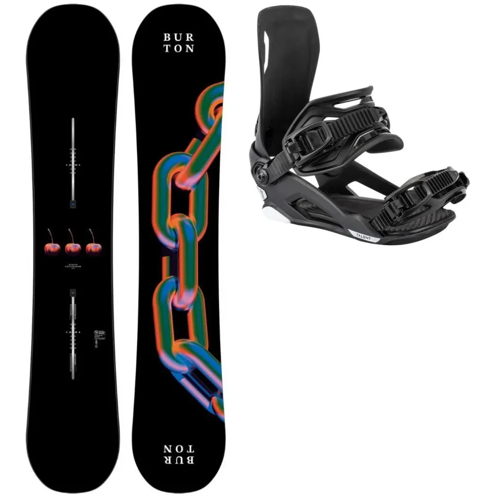 BURTON Cultivator Flat Top Wide + Fix Nitro Talent /ultra black
