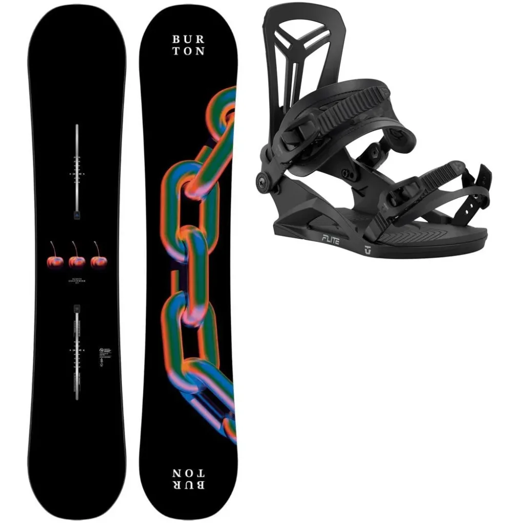 BURTON Cultivator Flat Top Wide + Fix UNION Flite /black