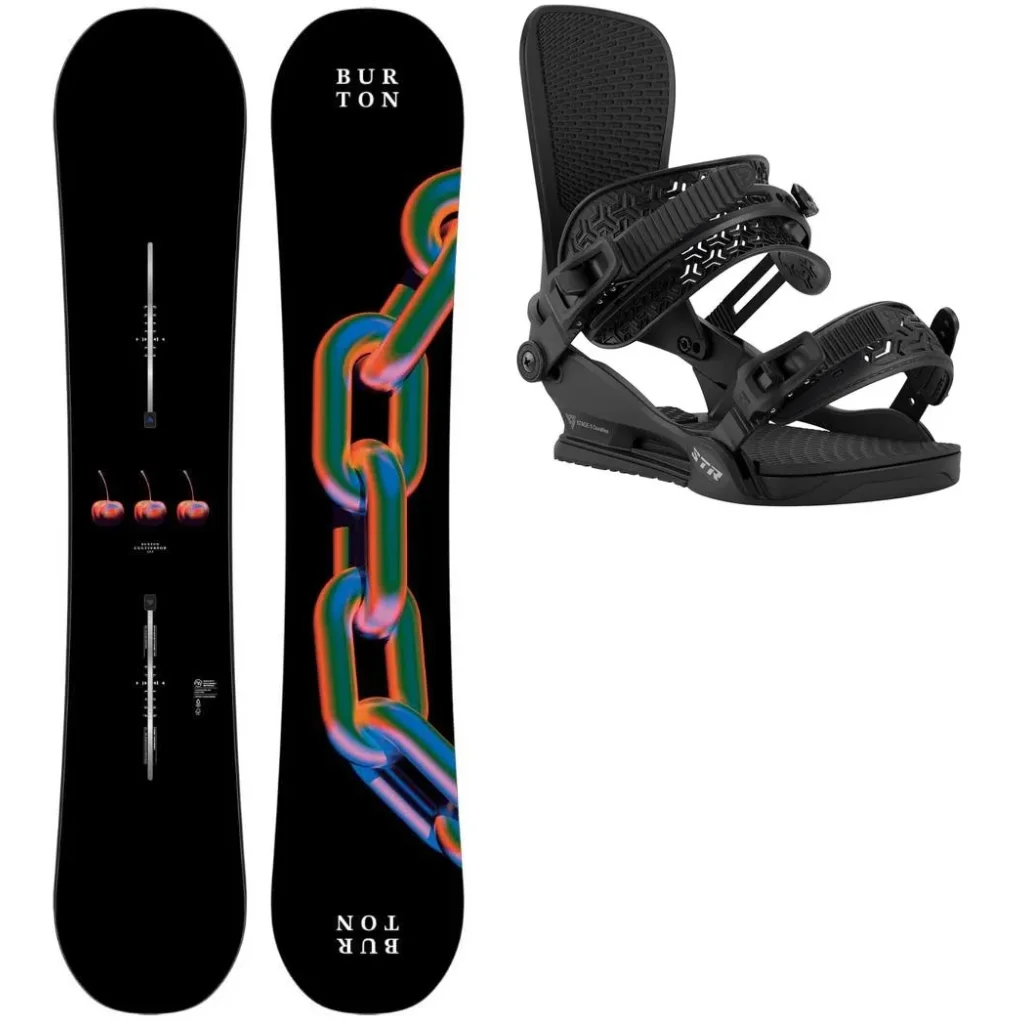 BURTON Cultivator Flat Top Wide + Fix UNION Str /black