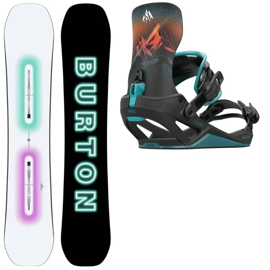 BURTON Custom Glow + Fix JONES Mercury Fase Blue Art