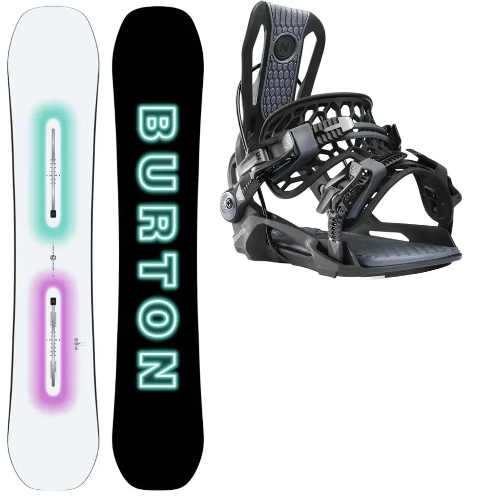 BURTON Custom Glow + Fix NIDECKER Flow Fenix /noir