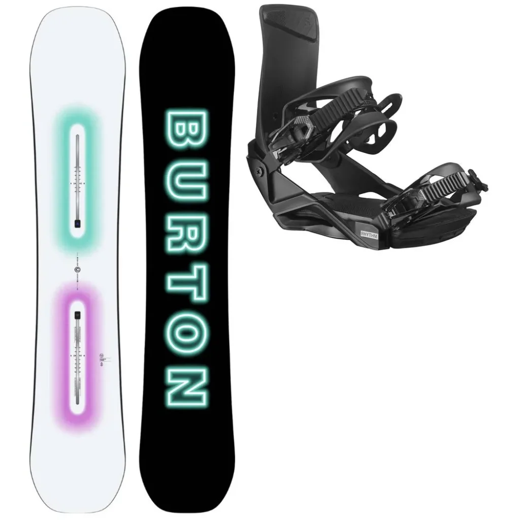 BURTON Custom Glow + Fix SALOMON Rhythm /noir
