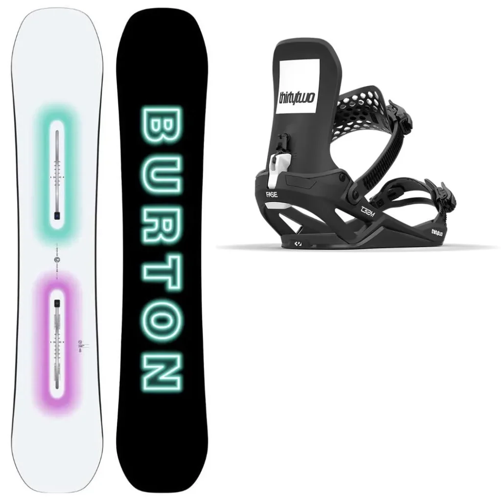BURTON Custom Glow Wide + Fix THIRTYTWO T32M Fase /black