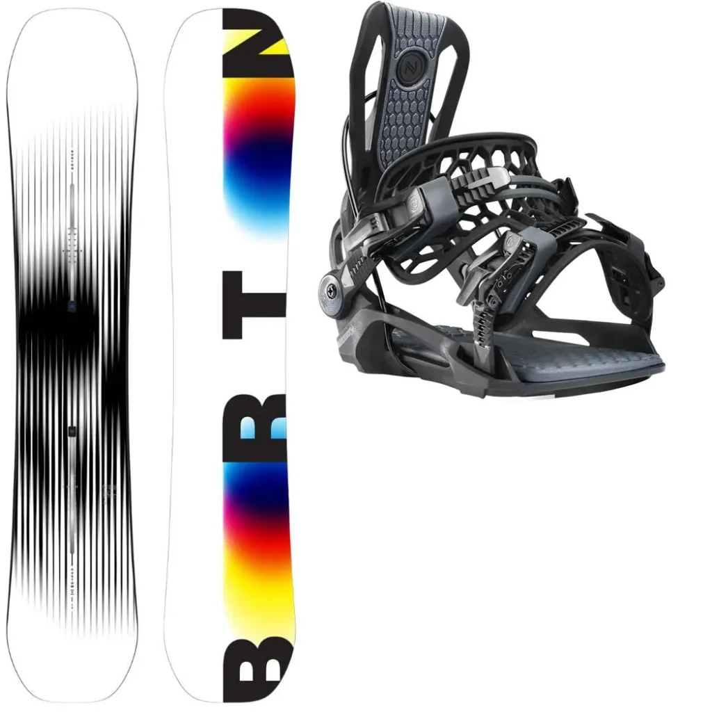 BURTON Custom X + Fix NIDECKER Flow Fenix /noir
