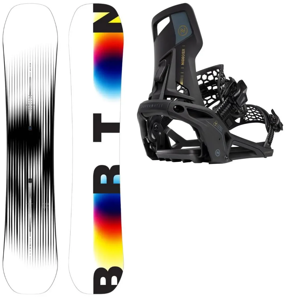 BURTON Custom X + Fix NIDECKER OG Supermatic /noir