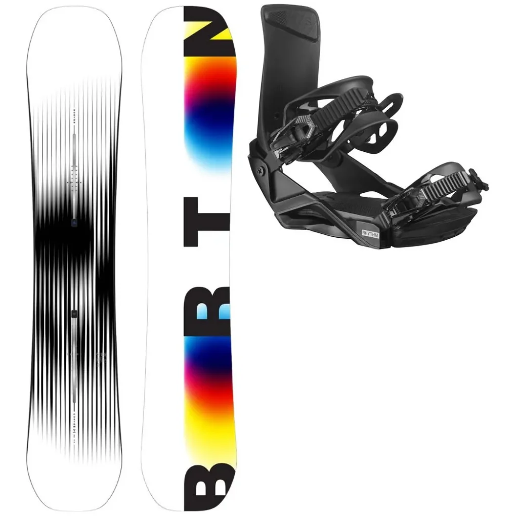 BURTON Custom X + Fix SALOMON Rhythm /noir