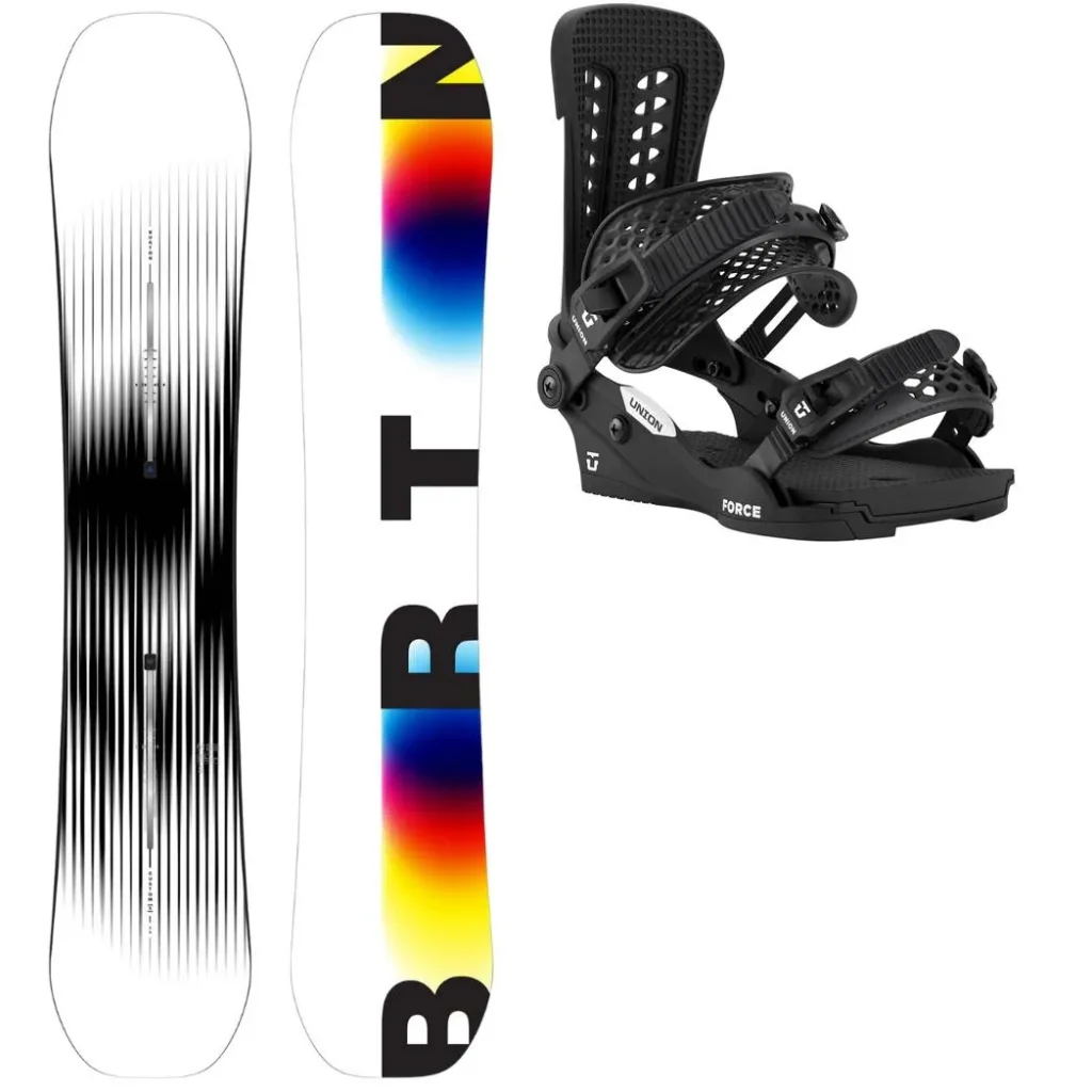 BURTON Custom X + Fix UNION Force Classic /black