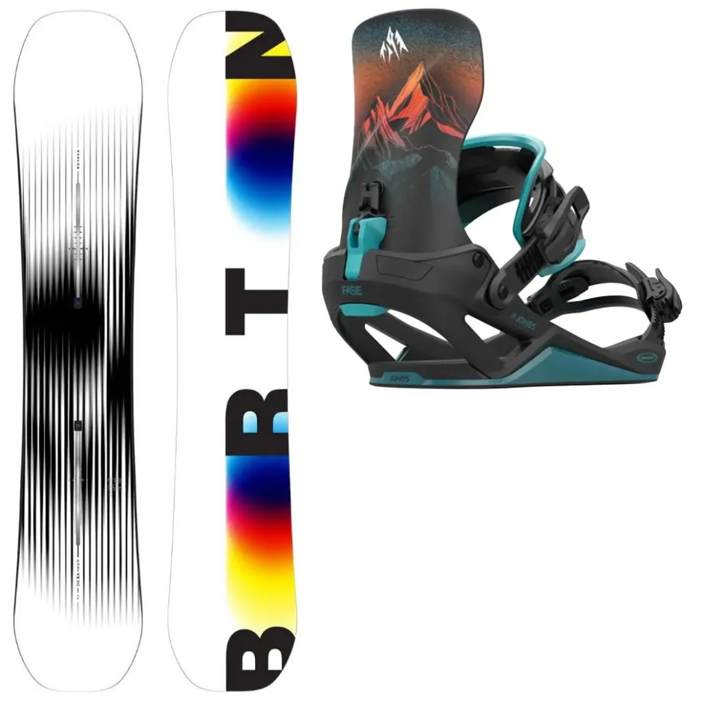 BURTON Custom X Wide + Fix JONES Mercury Fase Blue Art