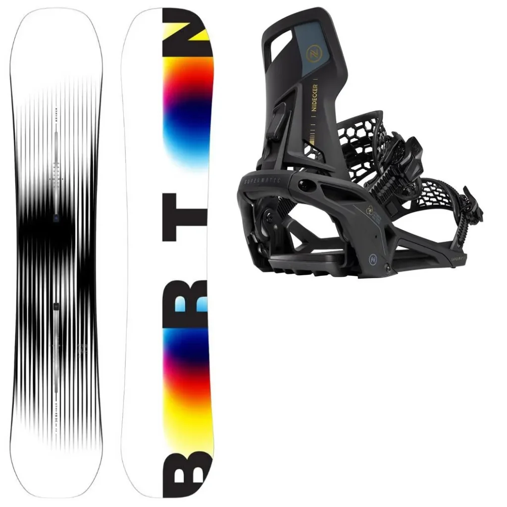 BURTON Custom X Wide + Fix NIDECKER OG Supermatic /noir