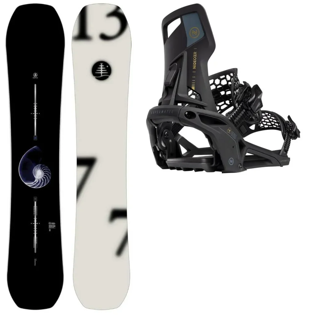 BURTON Family Tree Hometown Hero Wide + Fix NIDECKER OG Supermatic /noir