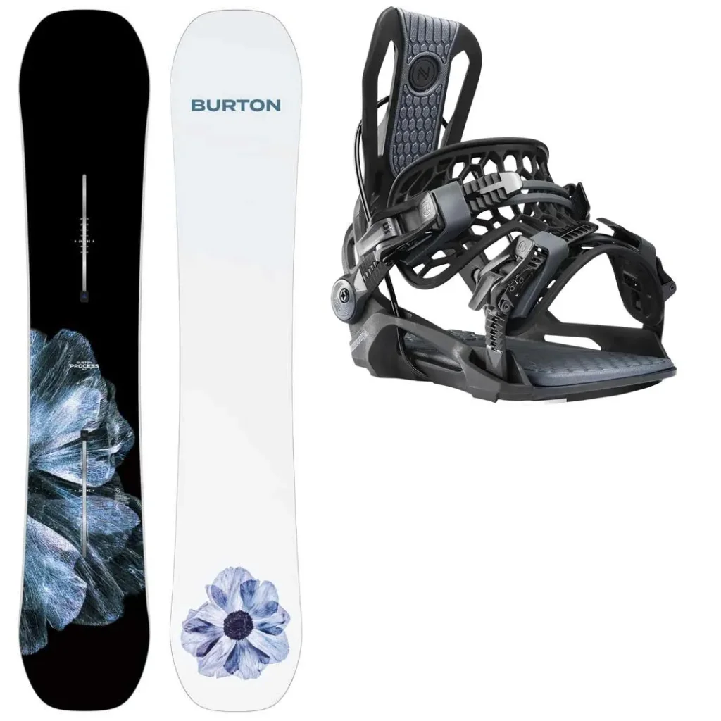 BURTON Process Wide + Fix NIDECKER Flow Fenix /noir