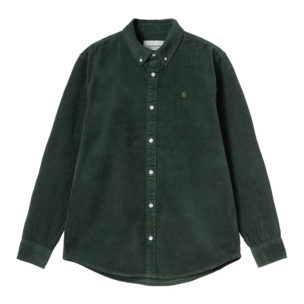 CARHARTT WIP Madison Cord L/s Chemise /sycamore tree sycamore tree