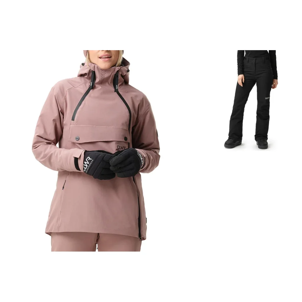 COLOUR WEAR Cake Anorak 2.0 W /taupe + COLOUR WEAR Cork Pantalon W /noir