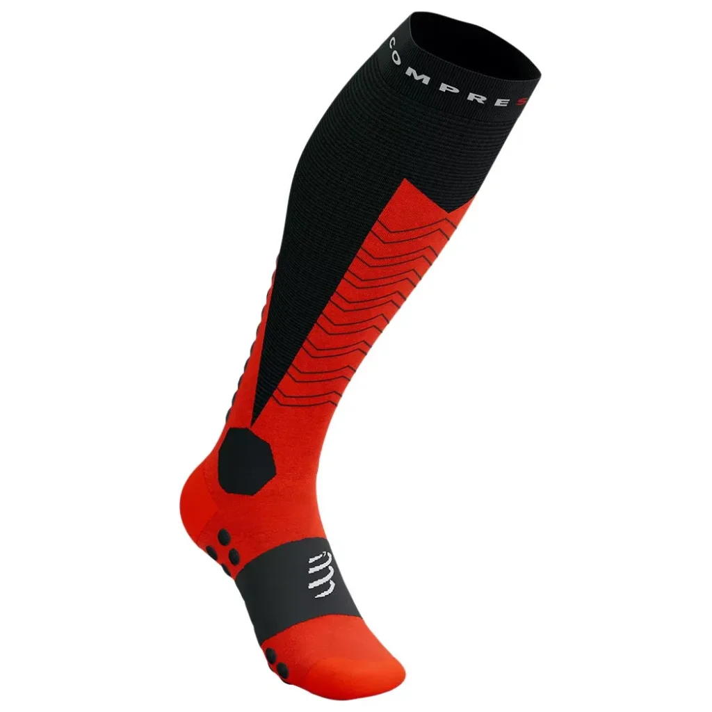 COMPRESSPORT Ski Mountaineering Full Socks /noir core rouge