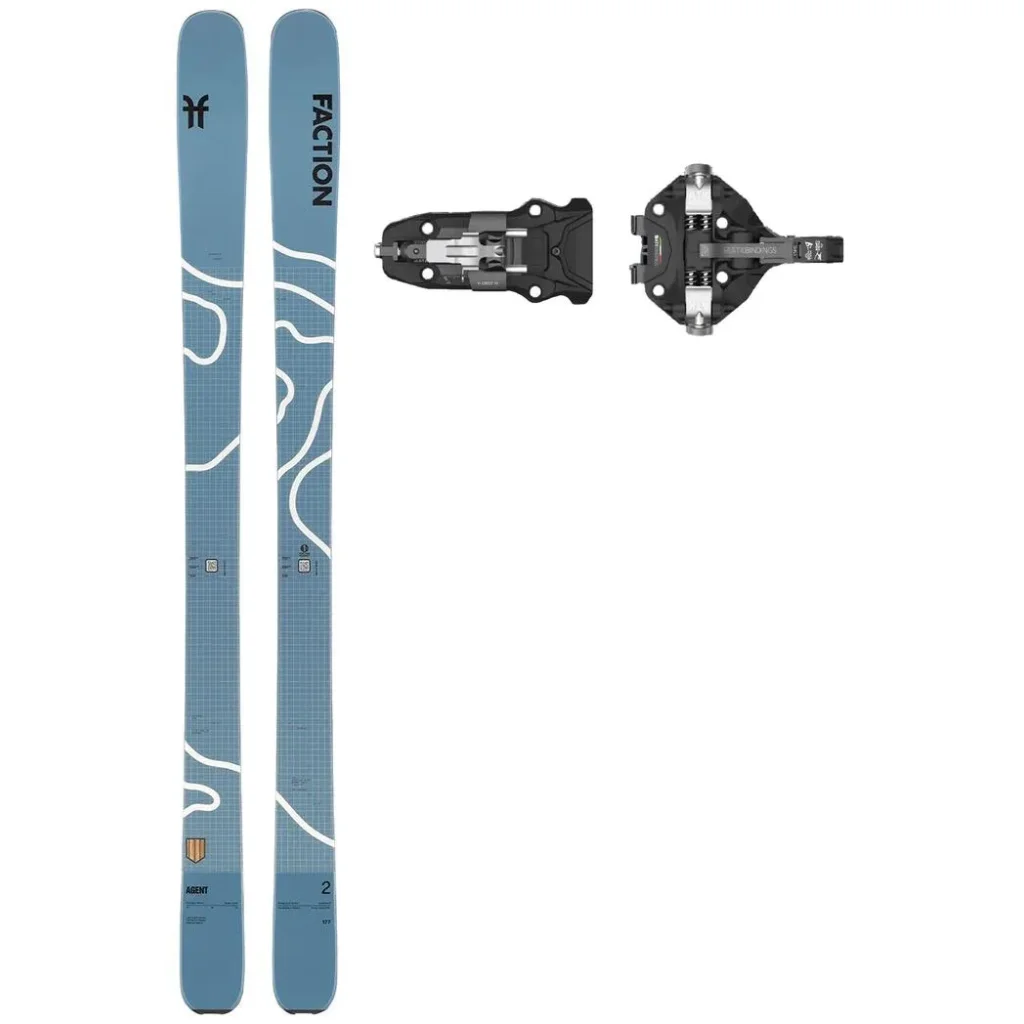 FACTION Agent 2 /bleu + Fix ATK V-Crest 10 LT /noir titanium
