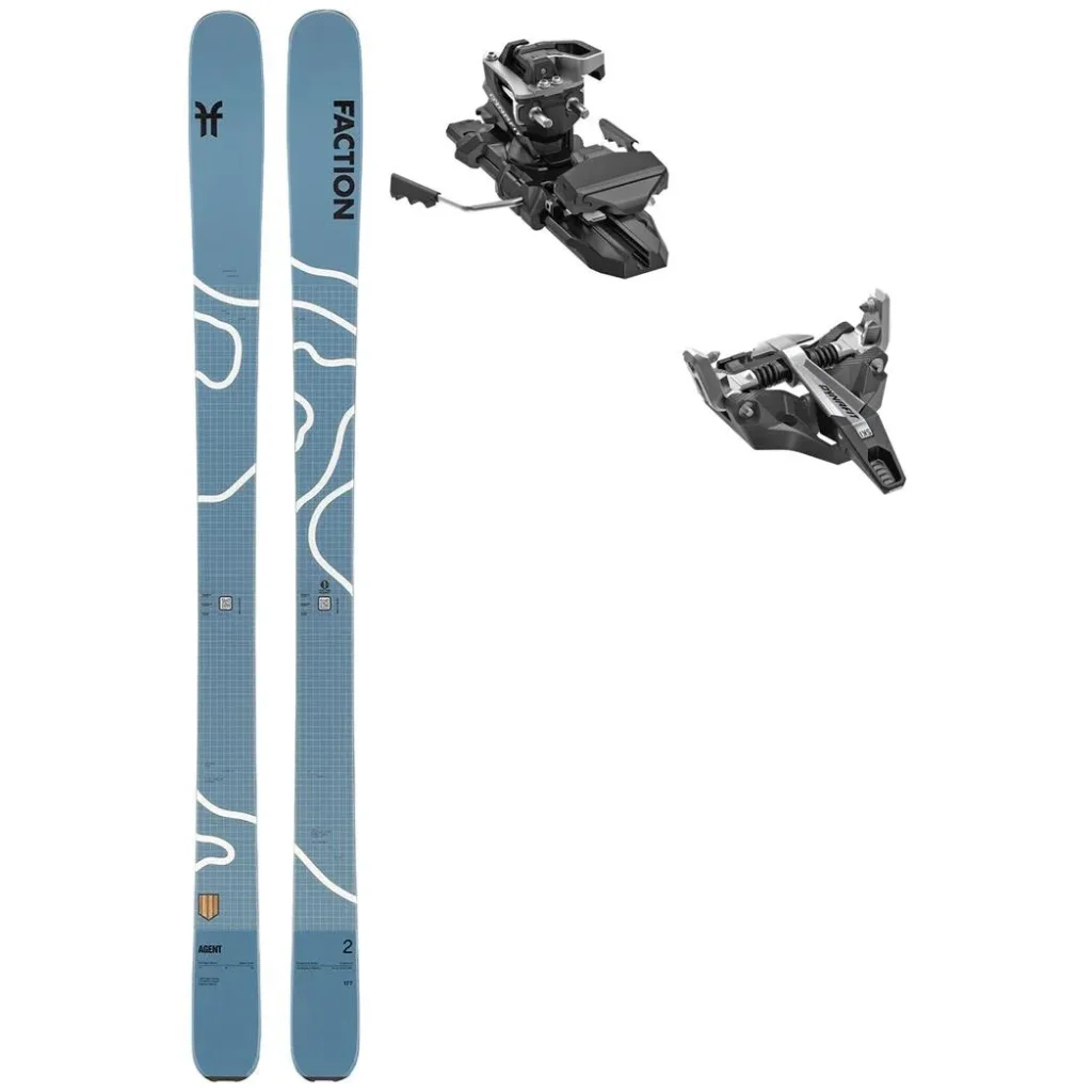 FACTION Agent 2 /bleu + Fix DYNAFIT Seven Summits+ freins 98 /noir argent