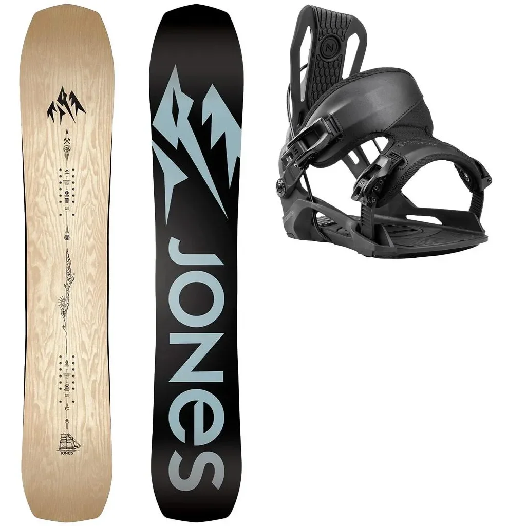 JONES Flagship Wide + Fix NIDECKER Flow Nexus /black