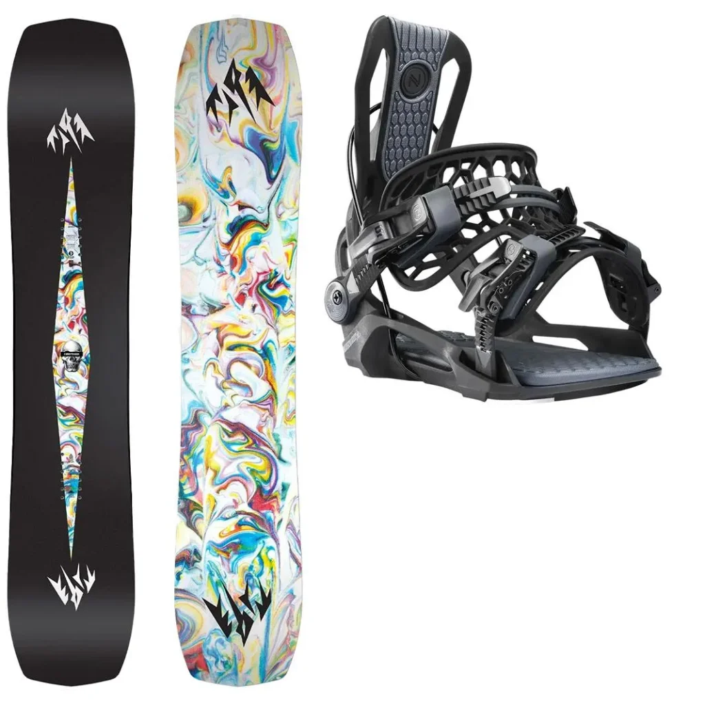 JONES Mind Expander Twin + Fix NIDECKER Flow Fenix /noir