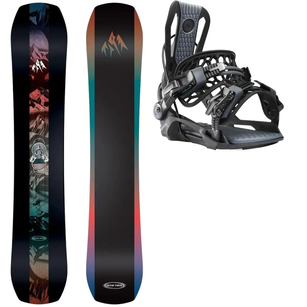 JONES Mountain Twin + Fix NIDECKER Flow Fenix /noir