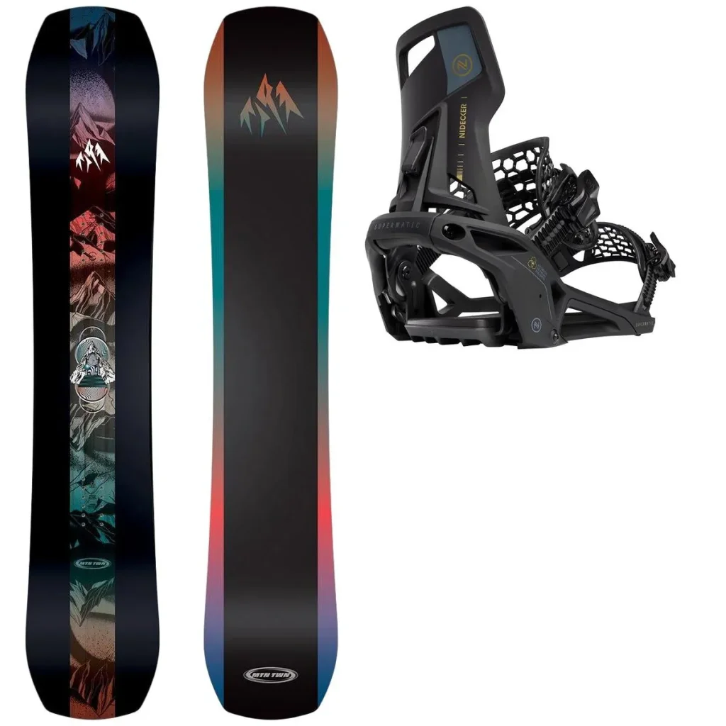 JONES Mountain Twin Wide + Fix NIDECKER OG Supermatic /noir