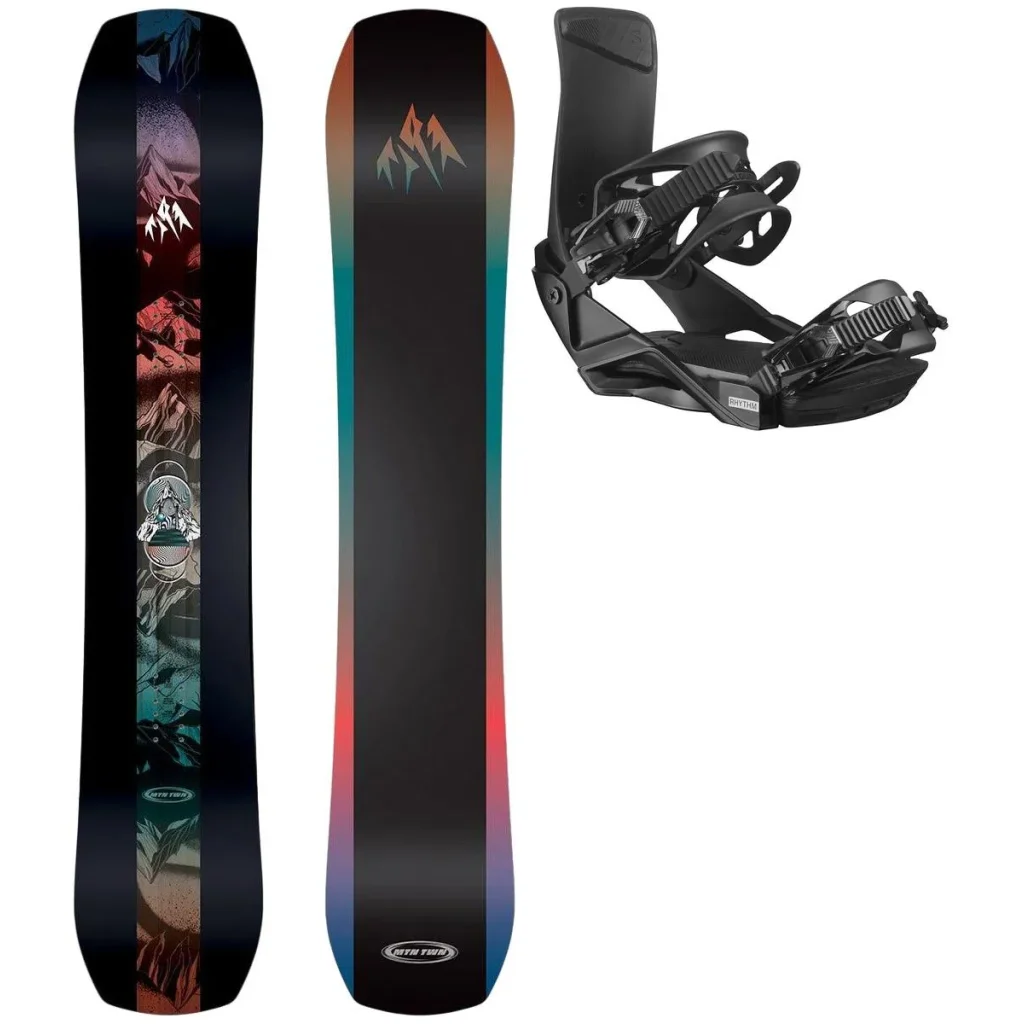 JONES Mountain Twin Wide + Fix SALOMON Rhythm /noir