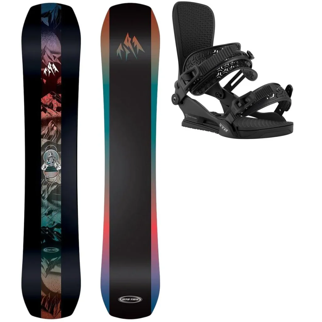 JONES Mountain Twin Wide + Fix UNION Str /noir